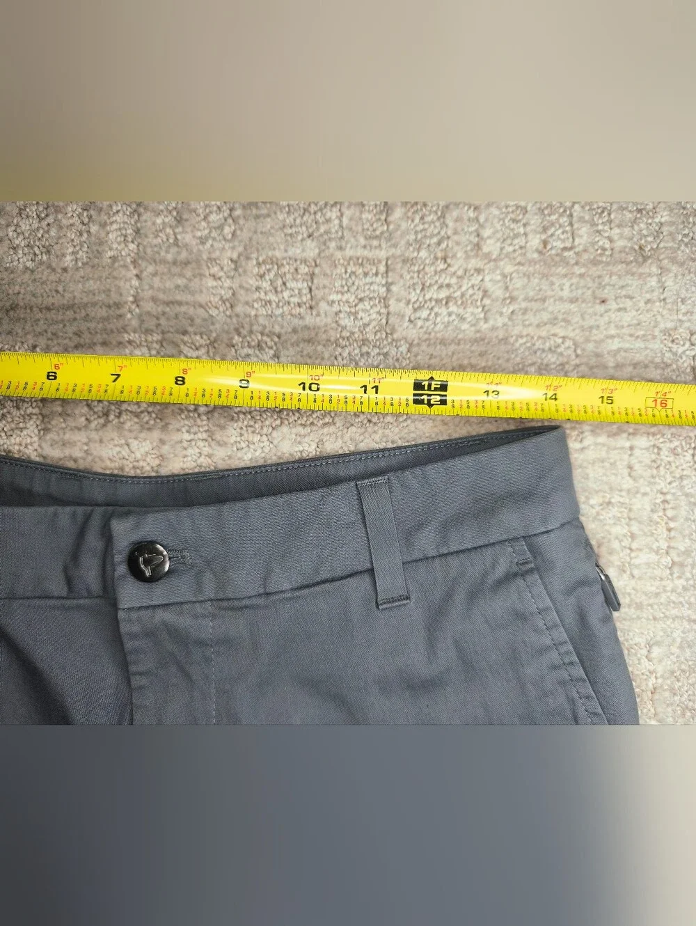 Birddogs Men's Performance Chino Pants Gray Flat Front Stretch Size 30x30 Golf